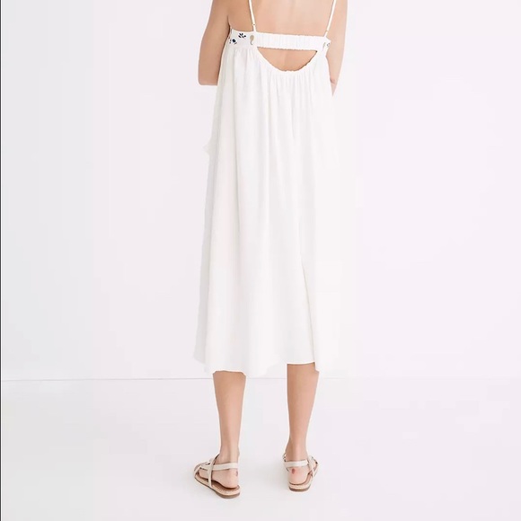NWT Madewell linen embroidered midi dress - Picture 2 of 5